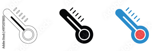 Thermometer is a precise medical device for measuring body temperature, representing fever detection