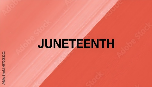 A vibrant Juneteenth celebration background with a bold red and pink color scheme