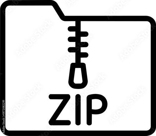Black and white zip file.