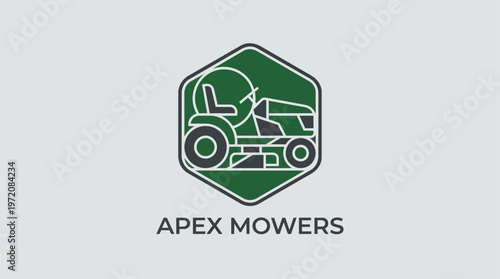 Lawn Mower Service Company Logo.