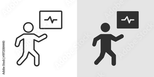 Cardio Workout Icon representing exercises that increase heart rate, improve cardiovascular health, and enhance endurance and overall fitness.