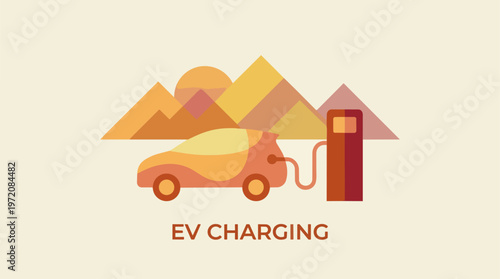 Electric Vehicle Charging Station.