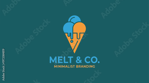 Ice Cream Brand Logo Design.