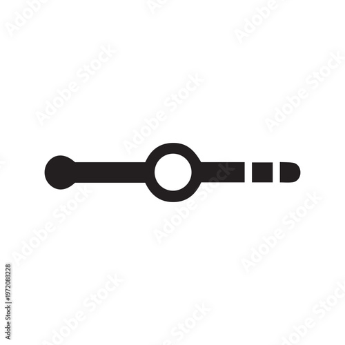 Toggle control icon in black, for UI design

