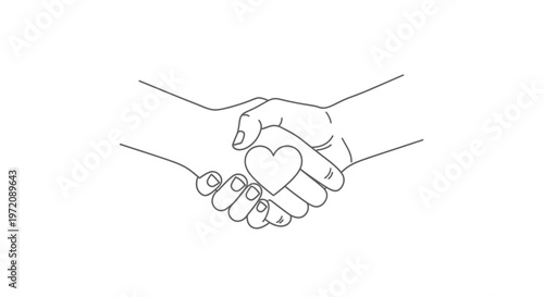 Two hands making heart shape.