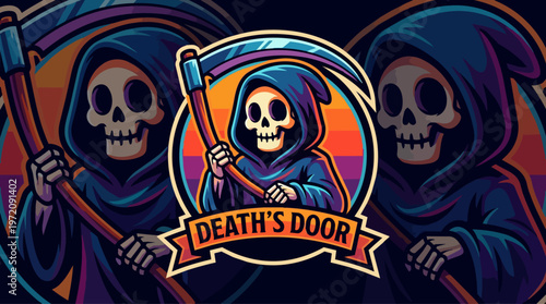 Grim Reaper Death Door Logo.