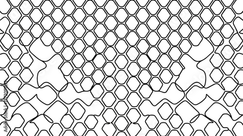 Chain link fence close up.