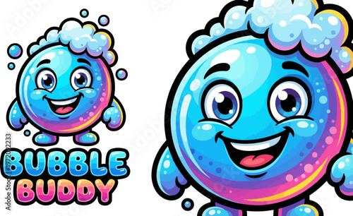 Cartoon Bubble Character Friend.