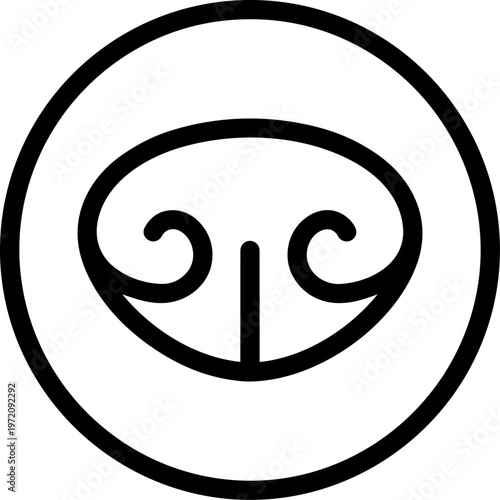 Taurus zodiac symbol sign.