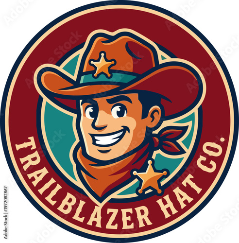 Cowboy Hat Logo Trailblazer Design.
