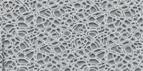 A high-detail, transparent silicone-like texture featuring an intricate, irregular cellular or webbed pattern in shades of gray.