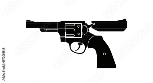 Black Revolver Silhouette