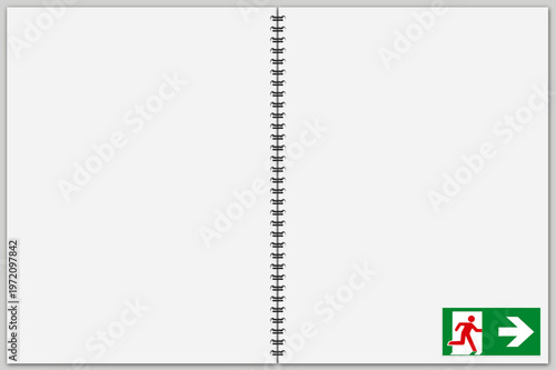 Doppelseite Fluchtweg