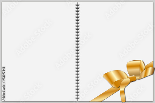 Doppelseite Schleife gold