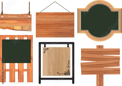 木目調のお店の立て看板