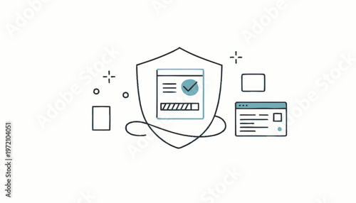 Digital Security Shield - Protecting Online Data and Information.