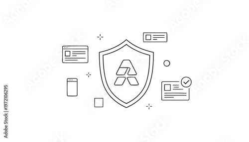 Digital Security Shield - Protecting Data and Information Online.