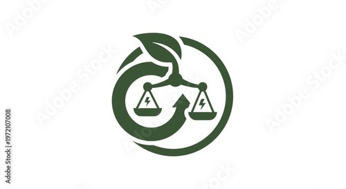 Eco-Friendly Energy Balance - Sustainable Power and Environmental Harmony.