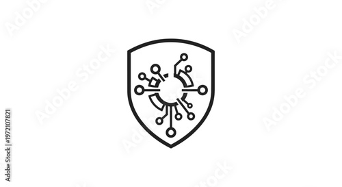 Digital Security Shield - Protecting Data and Information Online.