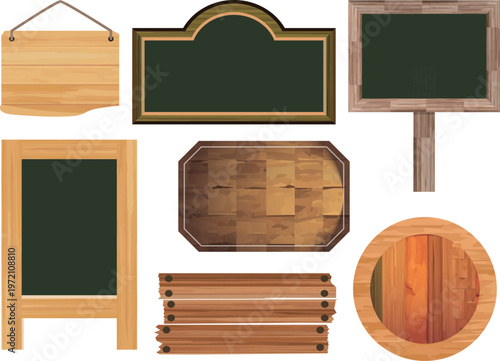 木目調のお店の立て看板