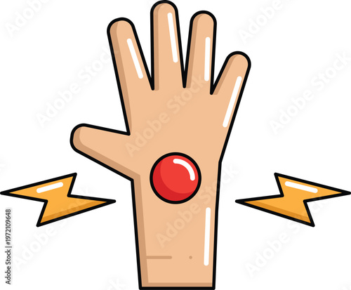 Design Wrist Pain Illustration Flat Icon