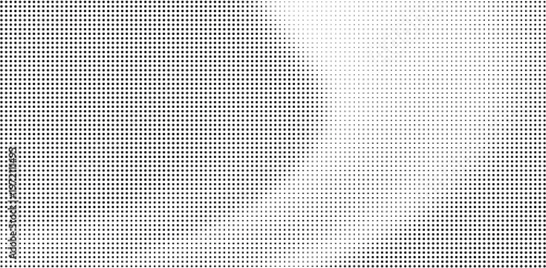 halftone dots gradient pattern texture isolated on white background. Straight dotted spots using halftone circle dot raster texture. Vector blot half tone collection.