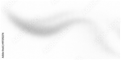 halftone dots gradient pattern texture isolated on white background. Straight dotted spots using halftone circle dot raster texture. Vector blot half tone collection.