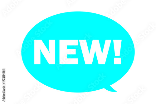 NEW! - よく目立つシンプルなロゴマーク「NEW!」
