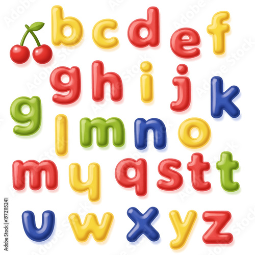 Colorful plastic alphabet letters toy 10.