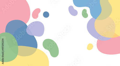 Colorful abstract shapes and bubbles 7.