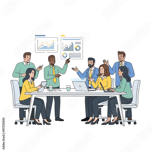 Diverse group of business colleagues celebrating.