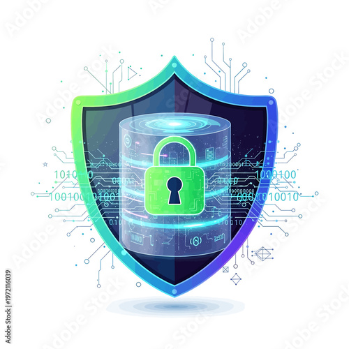 Digital Shield Protects Secure Lock.