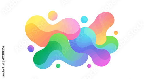 Colorful abstract shapes and blobs 18.