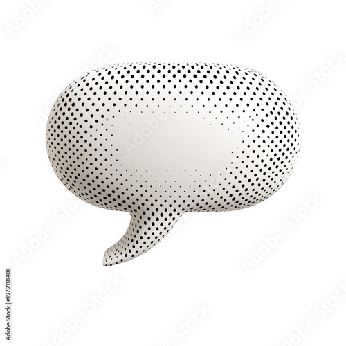 Professional Isolated Speech Bubble with Dots for Effective Communication