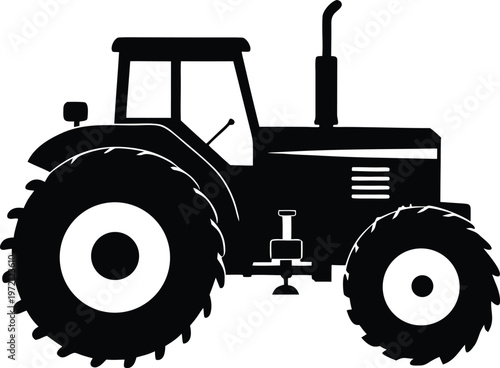 tractor isolated on white background