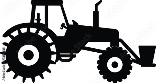 tractor isolated on white background
