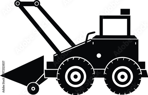 forklift truck vector illustration
