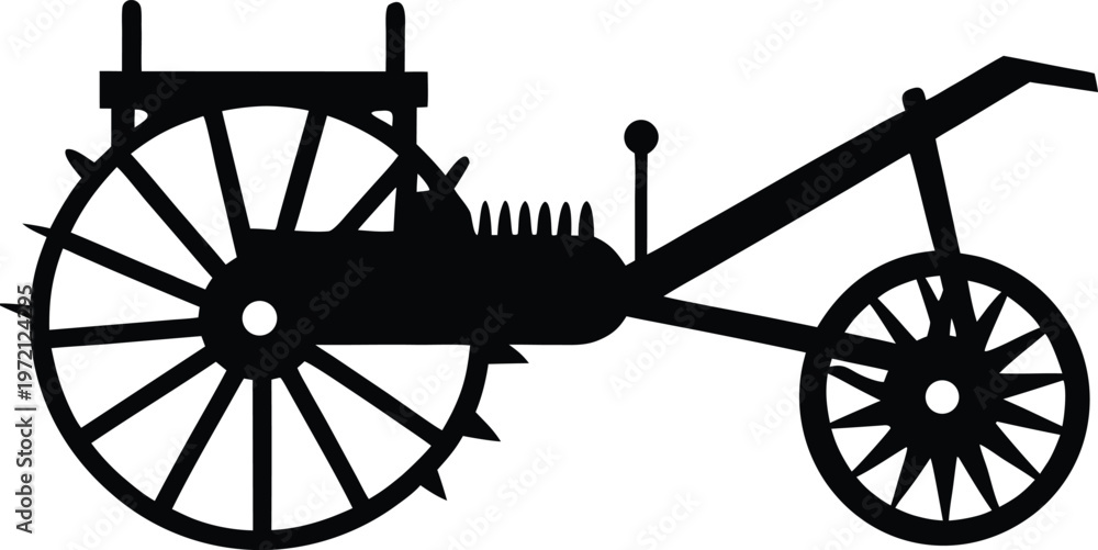 Fototapeta premium vintage carriage wheel