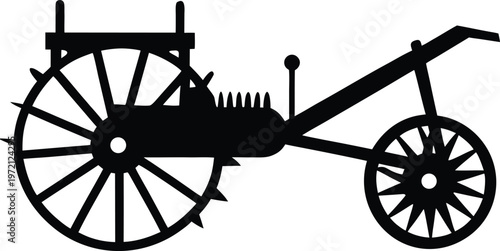 vintage carriage wheel