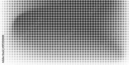 Titik-titik halftone putih dan hitam pola warna latar belakang tekstur grunge gradien. Ilustrasi vektor gaya olahraga komik seni pop titik. eps 10