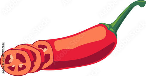 Red Chili Pepper Illustration