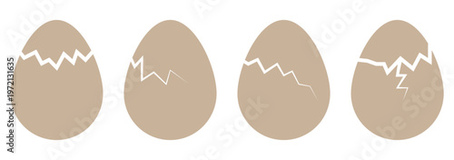 Easter Egg Outline Icon Set – Clean UI Vector Collection