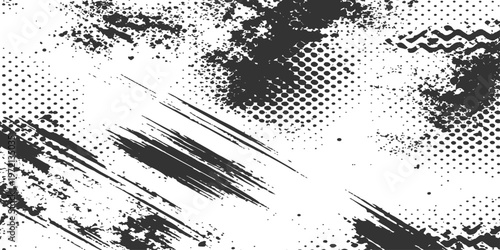 Abstract a versatile, high-resolution grunge texture overlay featuring distressed patterns, adding character, depth, and vintage appeal to your projects.