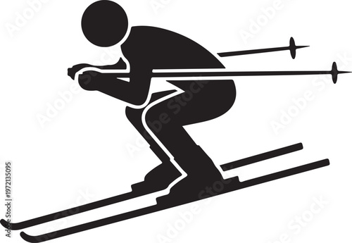 Skifahrer Winter Sport