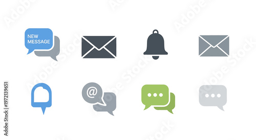 Collection of chat and message icons 1.