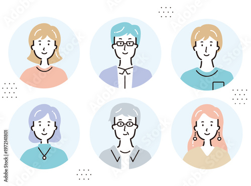 シンプルな私服の人のアイコン