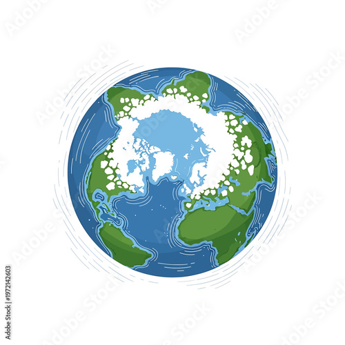 Earth Globe Planet World Map.