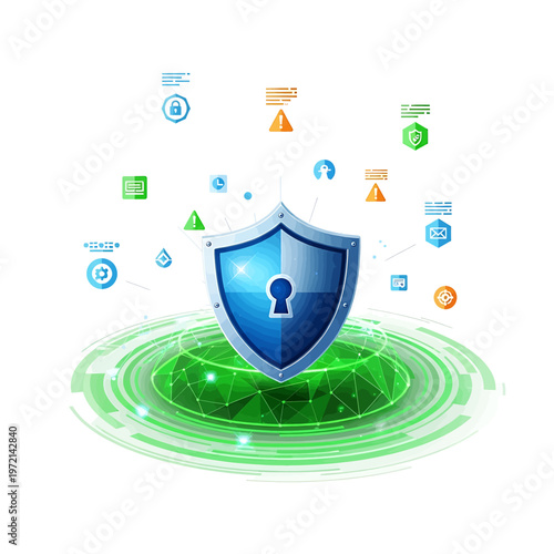 Digital Shield with Keyhole Protection.