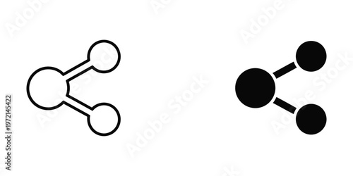 Comparison of filled and unfilled circular node diagrams with three connected circles