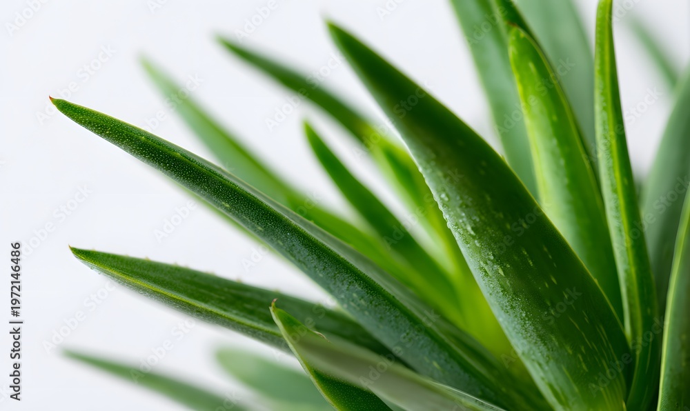 Obraz premium the leaves and blades on an aloe vera plant
